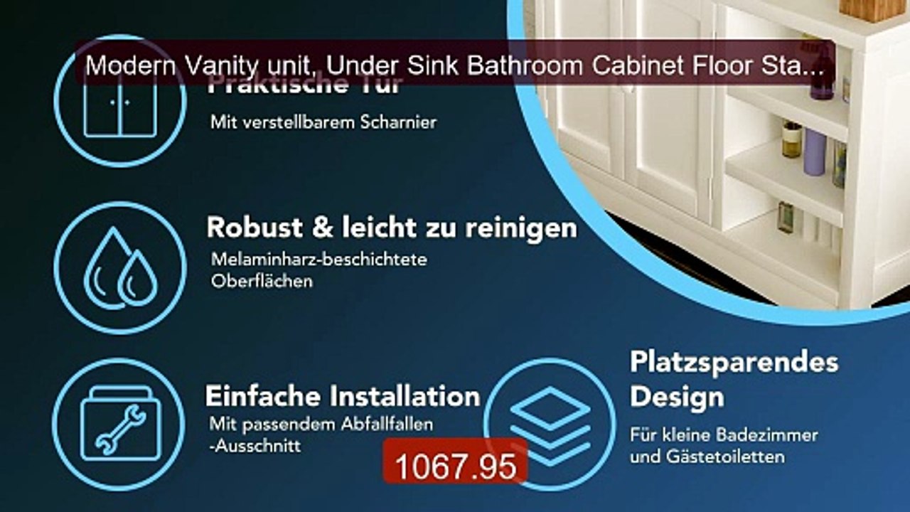 Modern Vanity unit, Under Sink Bathroom Cabinet Floor Stand... -- Top Pick 2026 | Unbeatable Price!