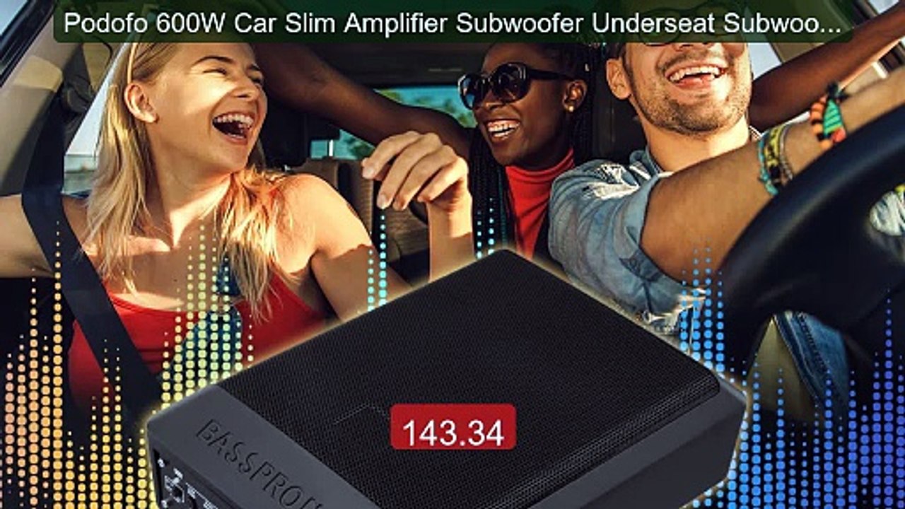 Podofo 600W Car Slim Amplifier Subwoofer Underseat Subwoofer Auto ... -- Best Deal 2026 | Shop Now!