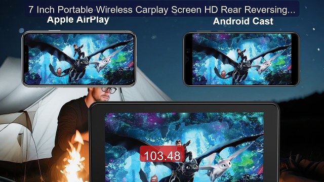 7 Inch Portable Wireless Carplay Screen HD Rear Reversing Came... Hot Deal 2026 | Limited Offer!