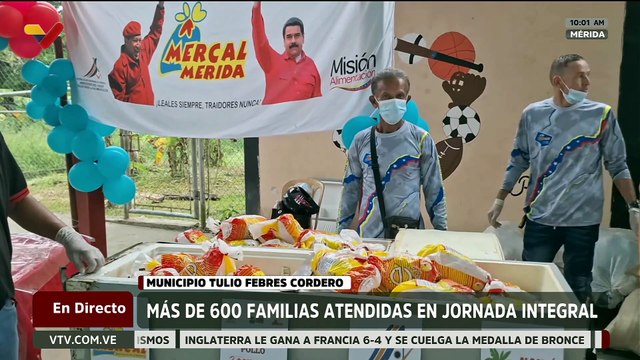 Más de 600 familias merideñas favorecidas con jornada de atención social integral