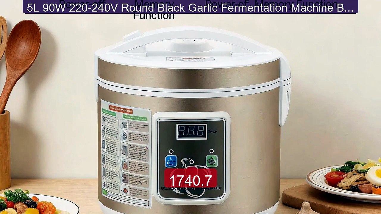 5L 90W 220-240V Round Black Garlic Fermentation Machine Black... -- Amazing Value 2026 | Must Have!