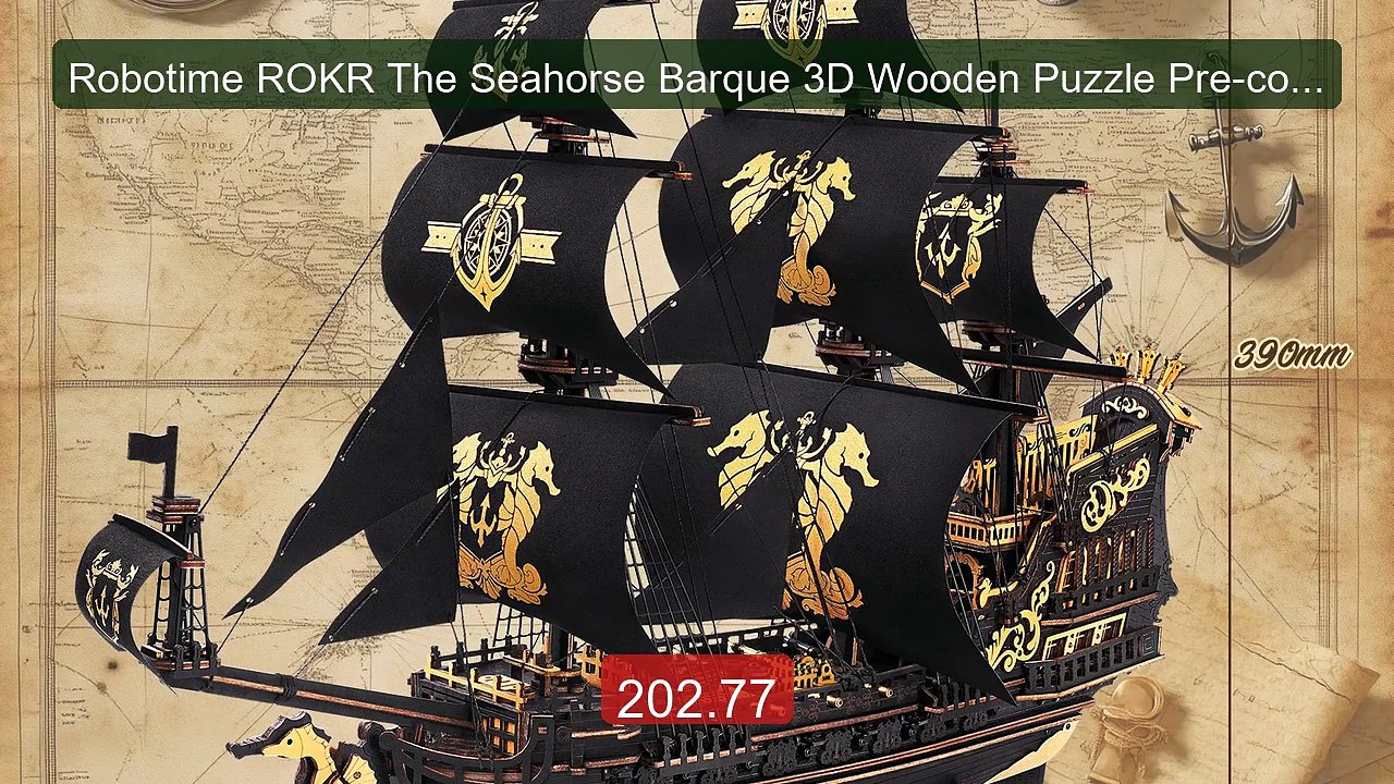 Robotime ROKR The Seahorse Barque 3D Wooden Puzzle Pre-colored... -- Hot Deal 2026 | Limited Offer!