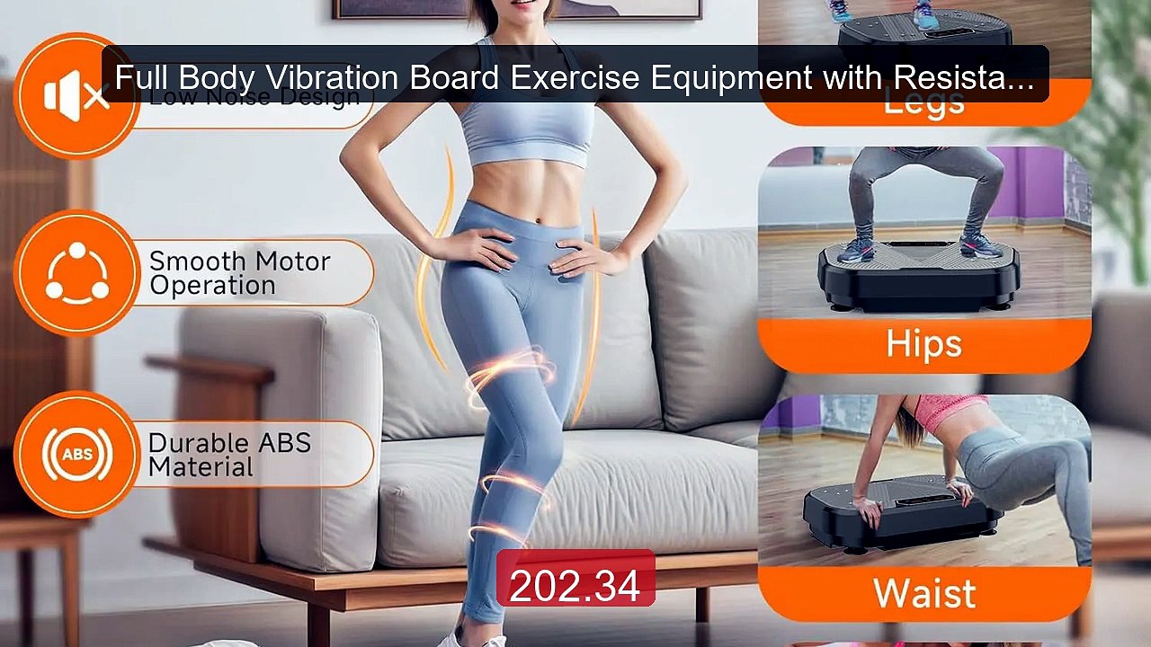 Full Body Vibration Board Exercise Equipment with Resistance Bands... -- Best Deal 2026 | Shop Now!