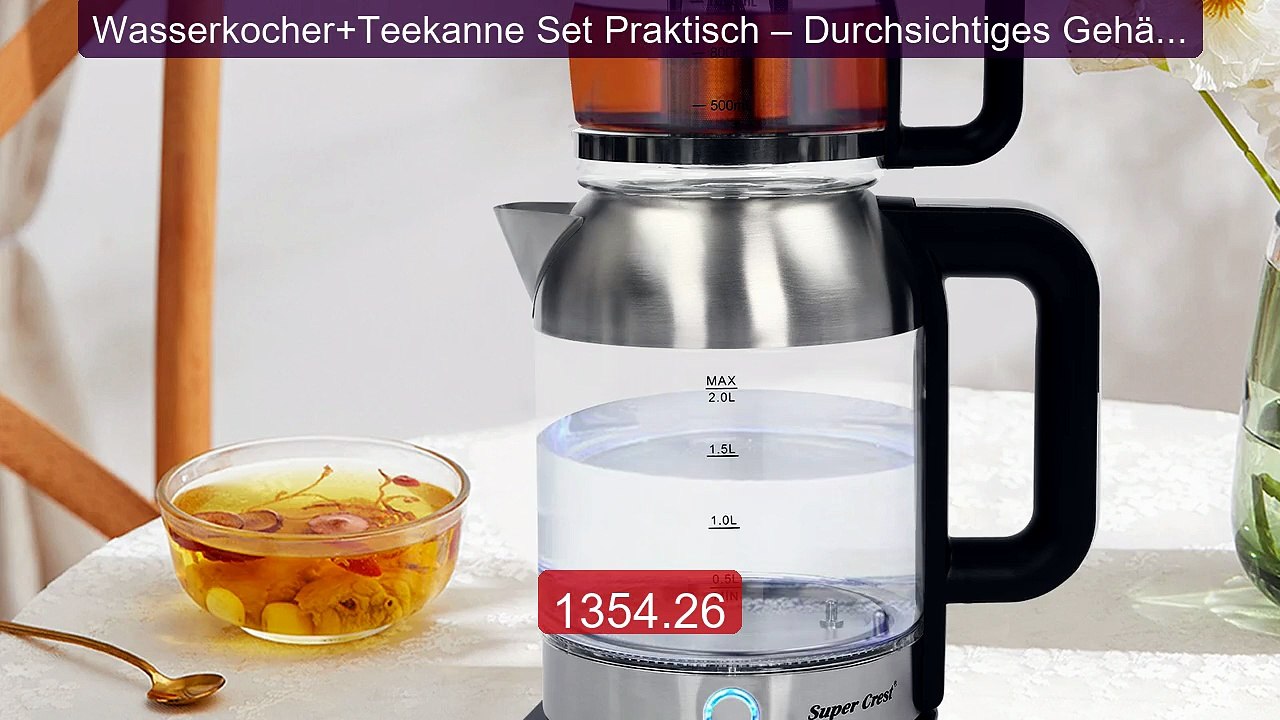 Wasserkocher+Teekanne Set Praktisch – Durchsichtiges Gehäuse Ergono... -- Top Rated 2026 | Buy Now!