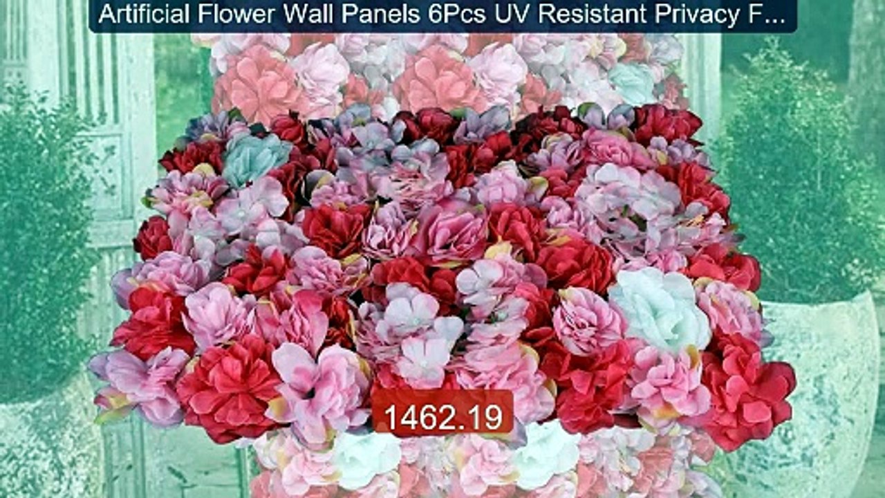 Artificial Flower Wall Panels 6Pcs UV Resistant Privacy Fence Scre... -- Best Deal 2026 | Shop Now!