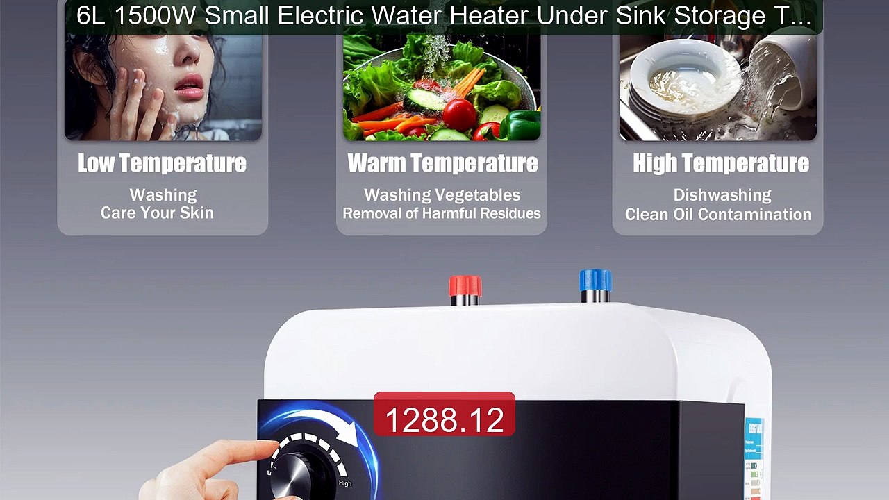 6L 1500W Small Electric Water Heater Under Sink Storage Tank H... -- Hot Deal 2026 | Limited Offer!