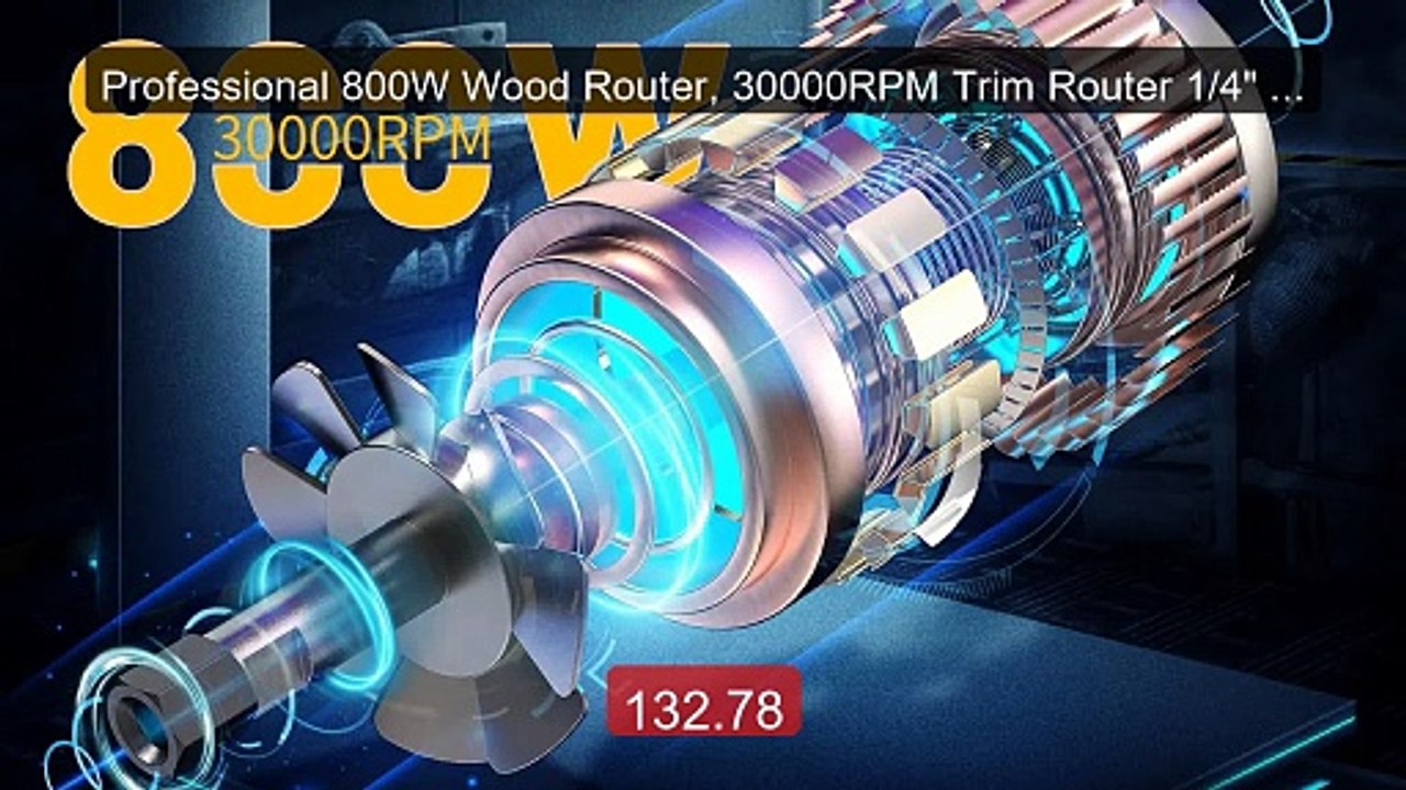Professional 800W Wood Router, 30000RPM Trim Router 1/4" Bit for Wo... -- Top Rated 2026 | Buy Now!