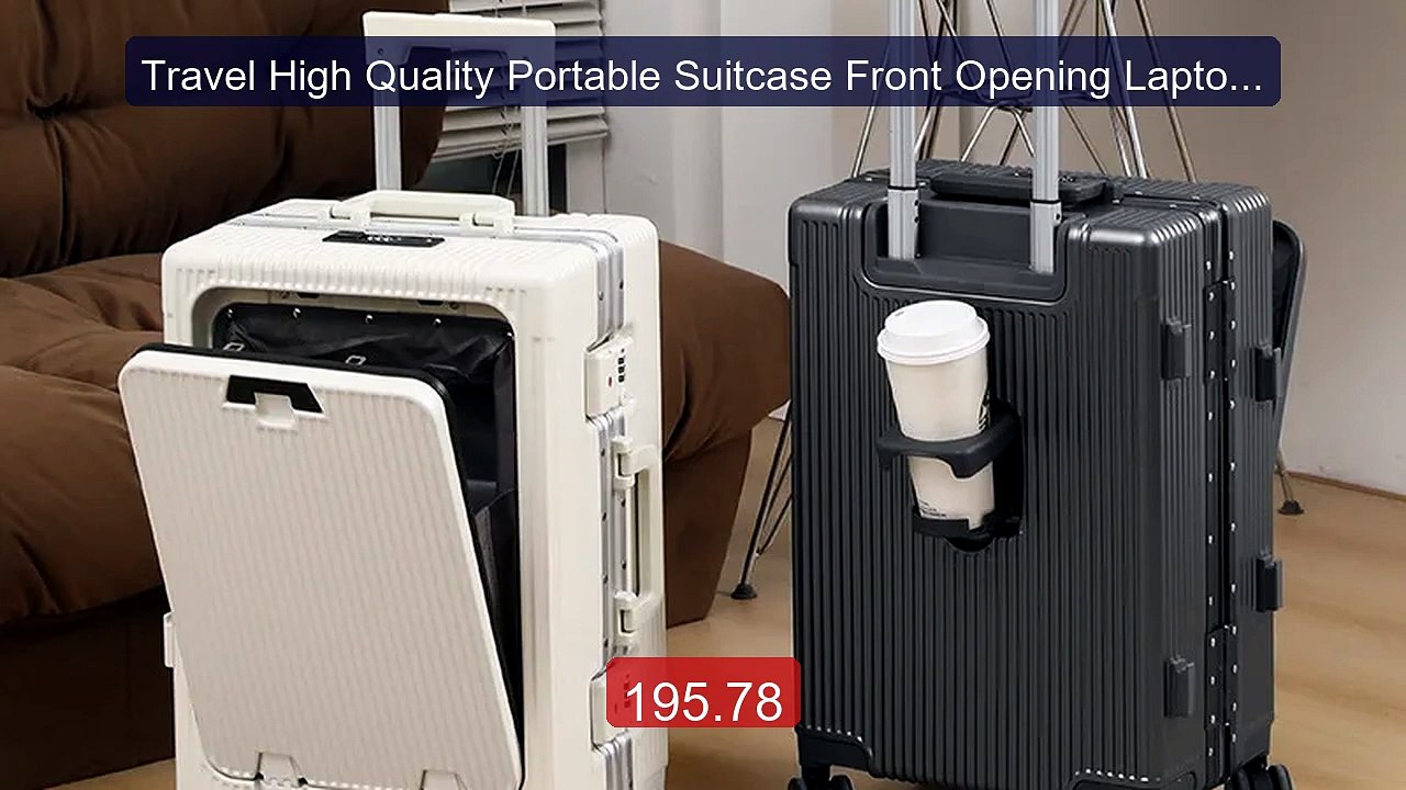 Travel High Quality Portable Suitcase Front Opening Laptop Tr... -- Amazing Value 2026 | Must Have!