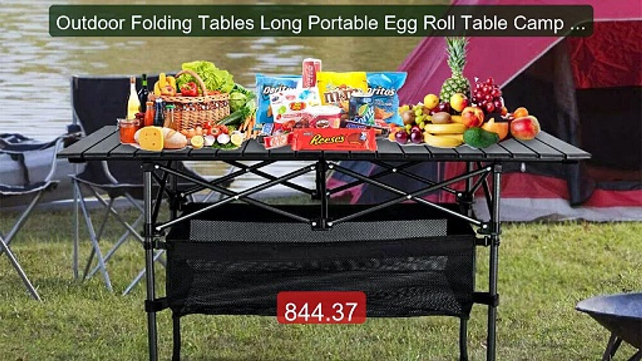 Outdoor Folding Tables Long Portable Egg Roll Table Camp De... -- Top Pick 2026 | Unbeatable Price!
