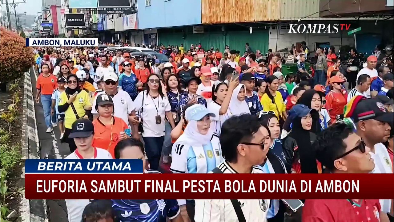 Antusias! Warga Ambon Konvoi Jelang Final Piala Dunia 2026 Argentina vs Spanyol | BERUT