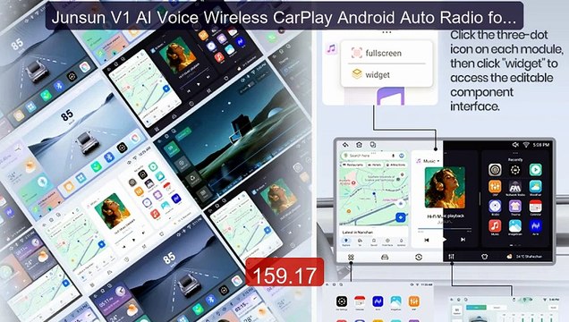 Junsun V1 AI Voice Wireless CarPlay Android Auto Radio for Toy... Hot Deal 2026 | Limited Offer!