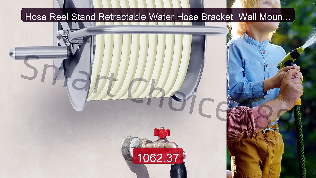 Hose Reel Stand Retractable Water Hose Bracket  Wall Mounted/Floor ... -- Top Rated 2026 | Buy Now!