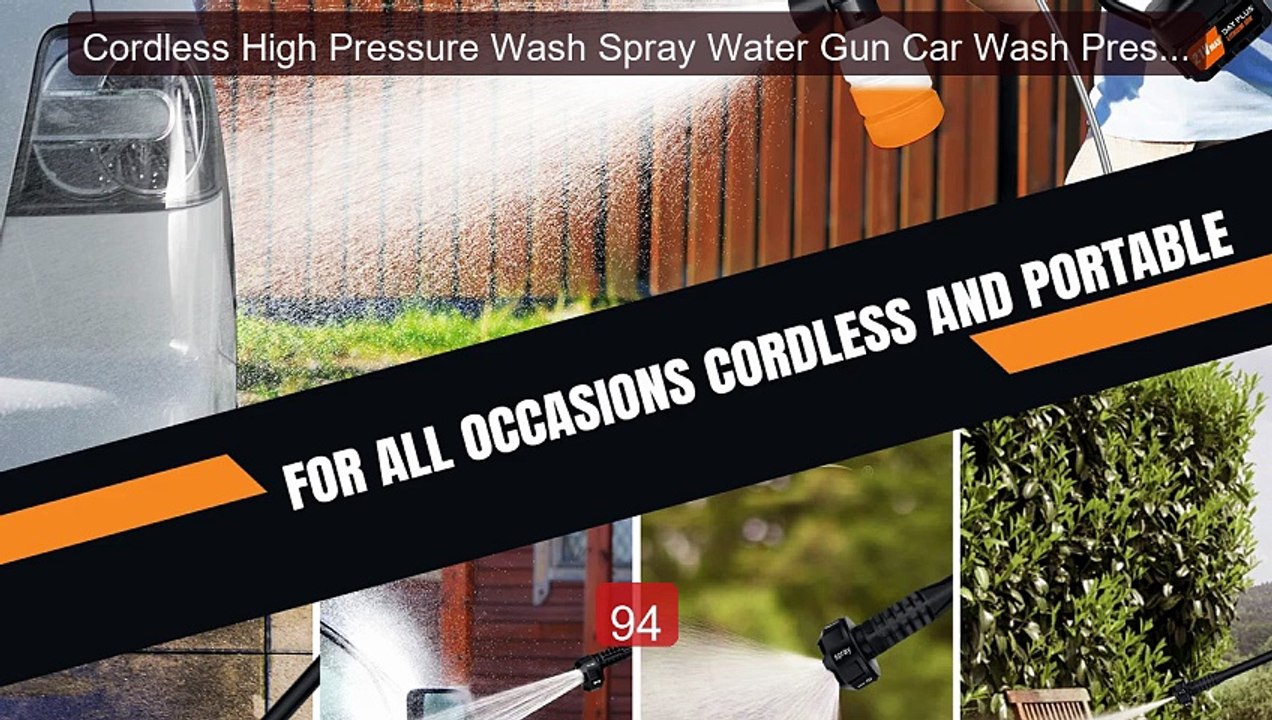 Cordless High Pressure Wash Spray Water Gun Car Wash Pressure ... -- Best Buy 2026 | Great Quality!