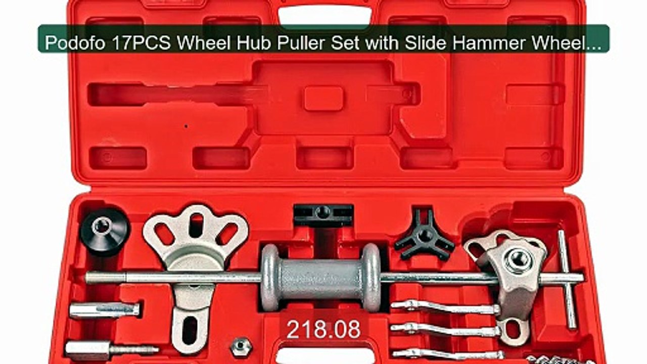 Podofo 17PCS Wheel Hub Puller Set with Slide Hammer Wheel Bearing P... -- Top Rated 2026 | Buy Now!