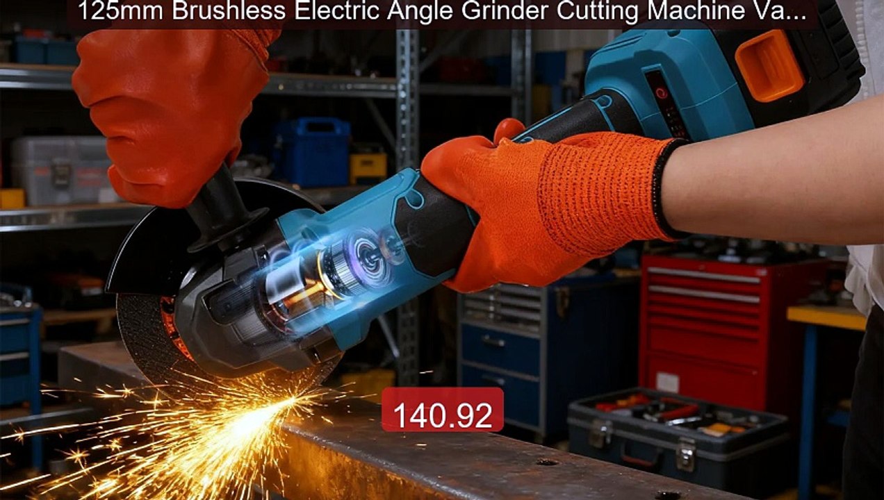 125mm Brushless Electric Angle Grinder Cutting Machine Variabl... -- Hot Deal 2026 | Limited Offer!