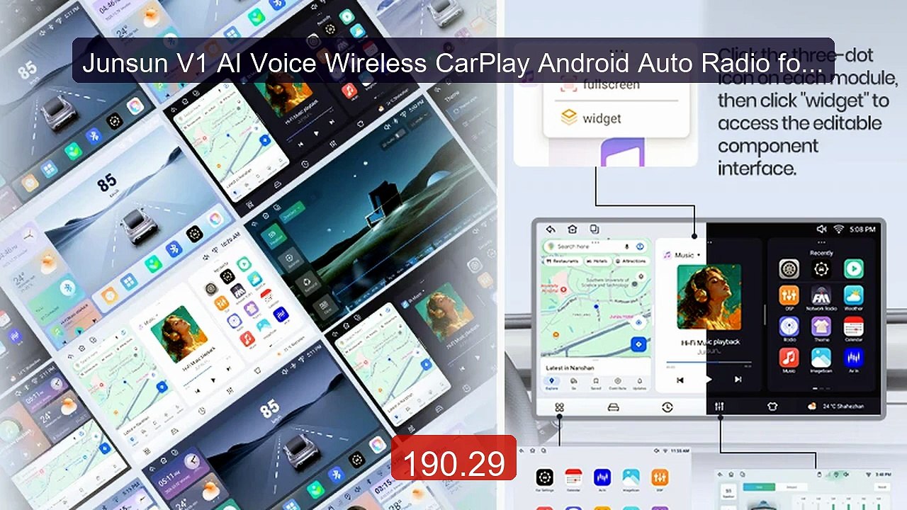 Junsun V1 AI Voice Wireless CarPlay Android Auto Radio for Cit... -- Hot Deal 2026 | Limited Offer!
