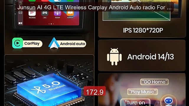 Junsun AI 4G LTE Wireless Carplay Android Auto radio For Seat... Amazing Value 2026 | Must Have!