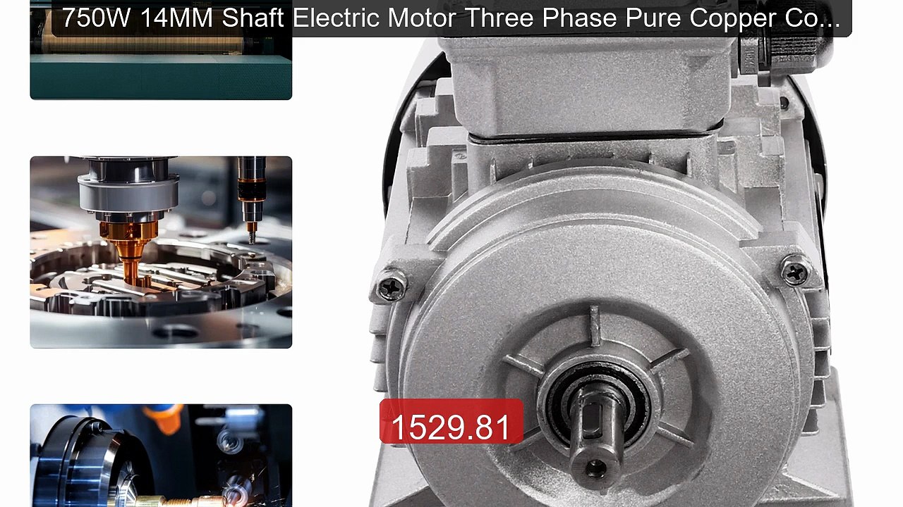 750W 14MM Shaft Electric Motor Three Phase Pure Copper Coil M... -- Amazing Value 2026 | Must Have!