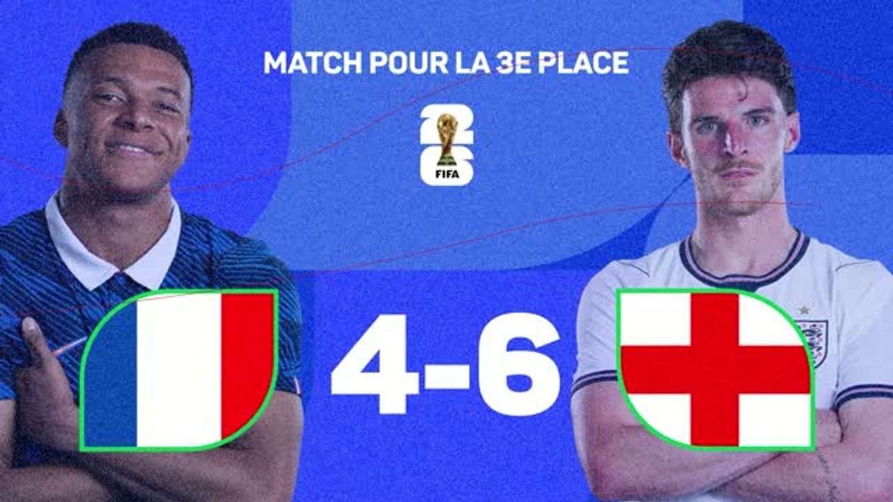 FOOTBALL : CdM 2026 - France 4-6 Angleterre : les stats d’un match fou !