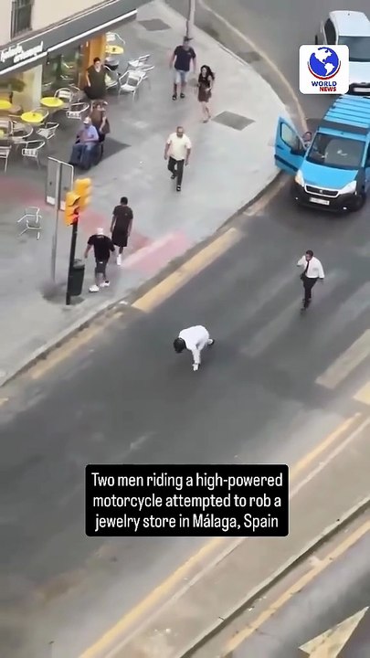 Two men riding a high-powered motorcycle attempted to rob