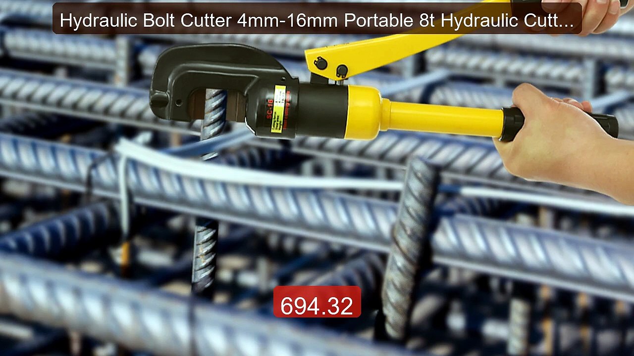 Hydraulic Bolt Cutter 4mm-16mm Portable 8t Hydr...