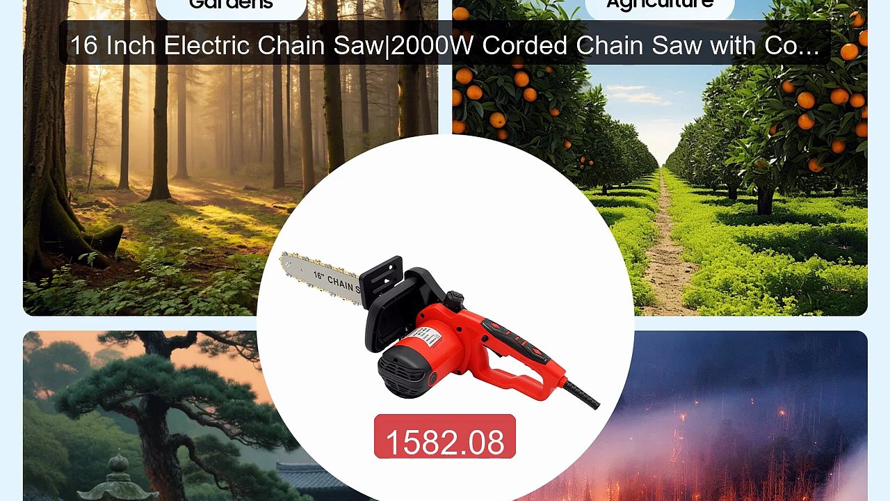16 Inch Electric Chain Saw|2000W Corded Chain Saw with Copper ... -- Best Buy 2026 | Great Quality!