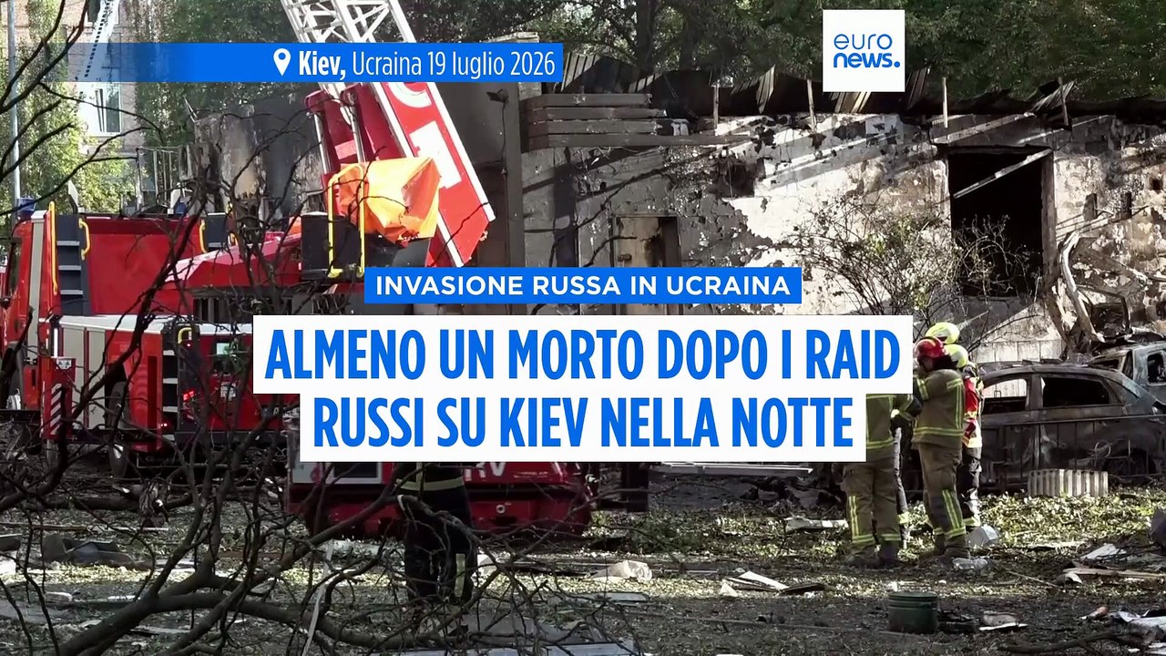 Russia attacca Kiev con missili e droni nella notte: almeno un morto