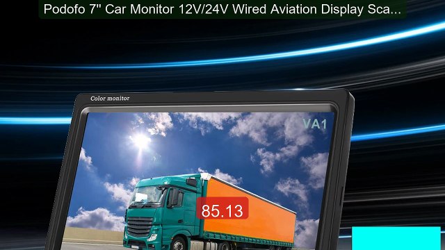 Podofo 7'' Car Monitor 12V/24V Wired Aviation Display Scale... Top Pick 2026 | Unbeatable Price!