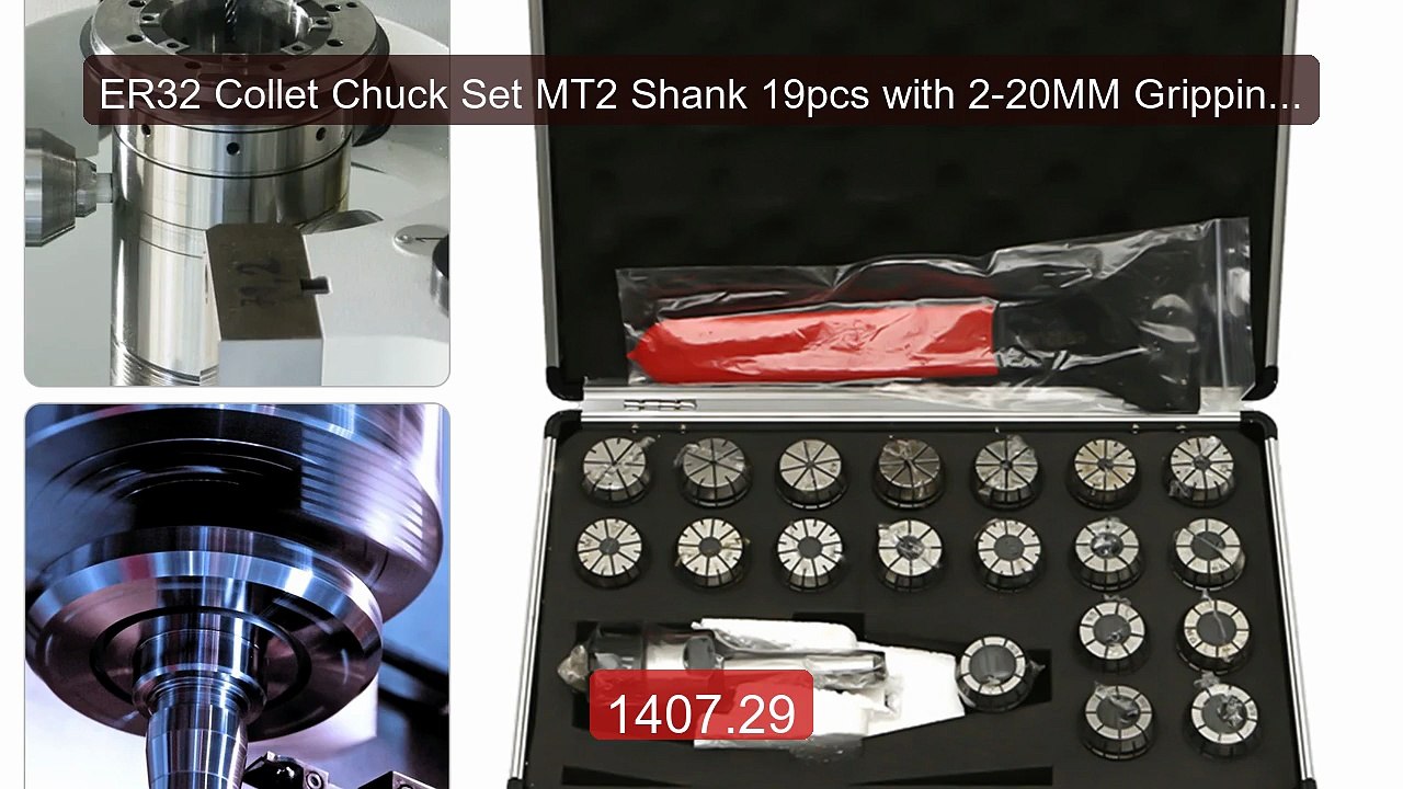 ER32 Collet Chuck Set MT2 Shank 19pcs with 2-20MM Gripping Ra... -- Amazing Value 2026 | Must Have!