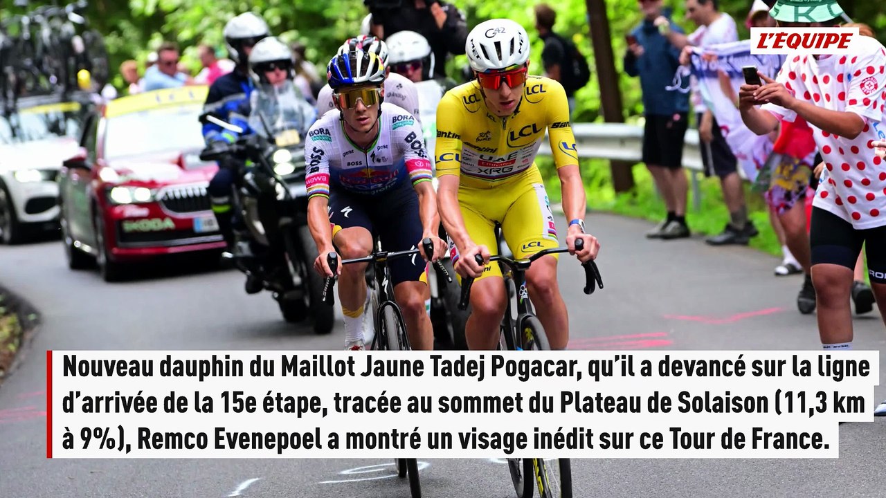 Succès de prestige pour Remco Evenepoel, vainqueur de la 15e étape du Tour de France et nouveau dauphin après l'abandon sur chute de Jonas Vingegaard - Tour de France