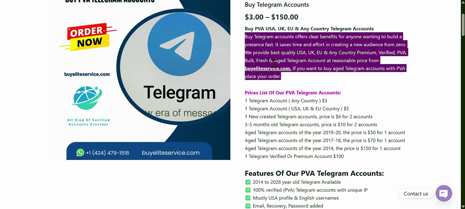Top 3 Best Sites to Buy Telegram Accounts (PVA)