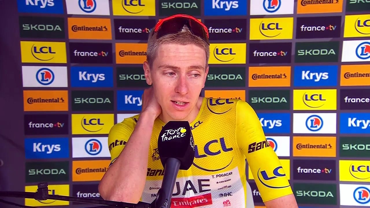 Tour de France 2026 - Tadej Pogacar : "On a eu un contrôle anti-dopage à 2h du matin..."