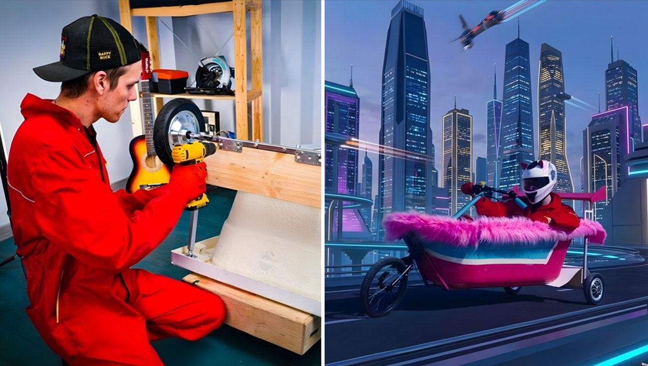Innovative DIY Vehicles Made from Recycled Mate...