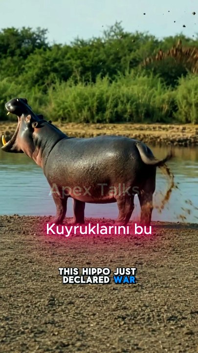 🦛 Su Aygırlarının Şaşırtıcı Davranışı! Kuyruklarını Neden Pervane Gibi Çeviriyorlar?