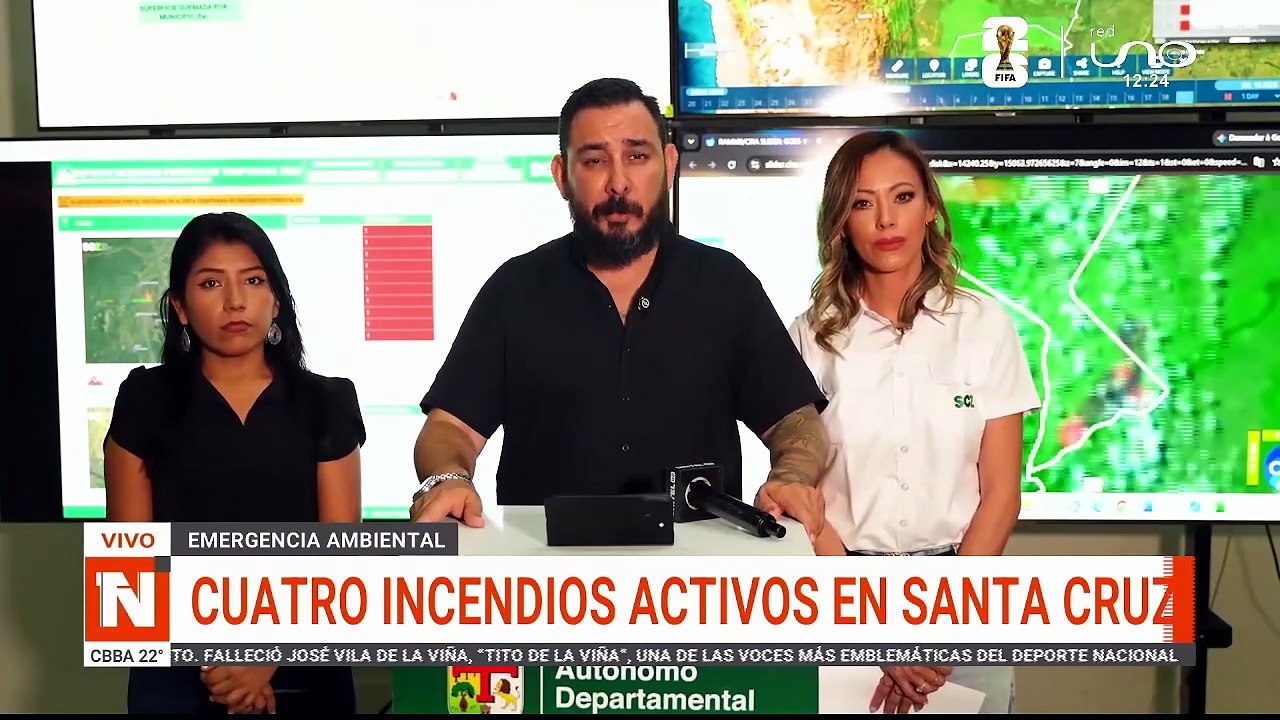 CUATRO INCENDIOS ACTIVOS EN SANTA CRUZ