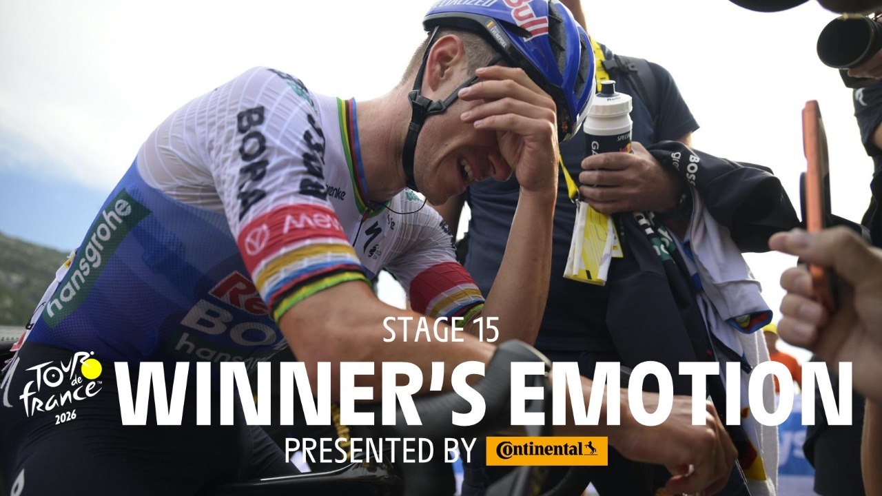 Tour de France 2026 - Stage 15 Winner's emotion
