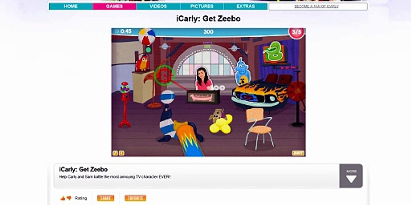 iCarly: Get Zeebo Gameplay