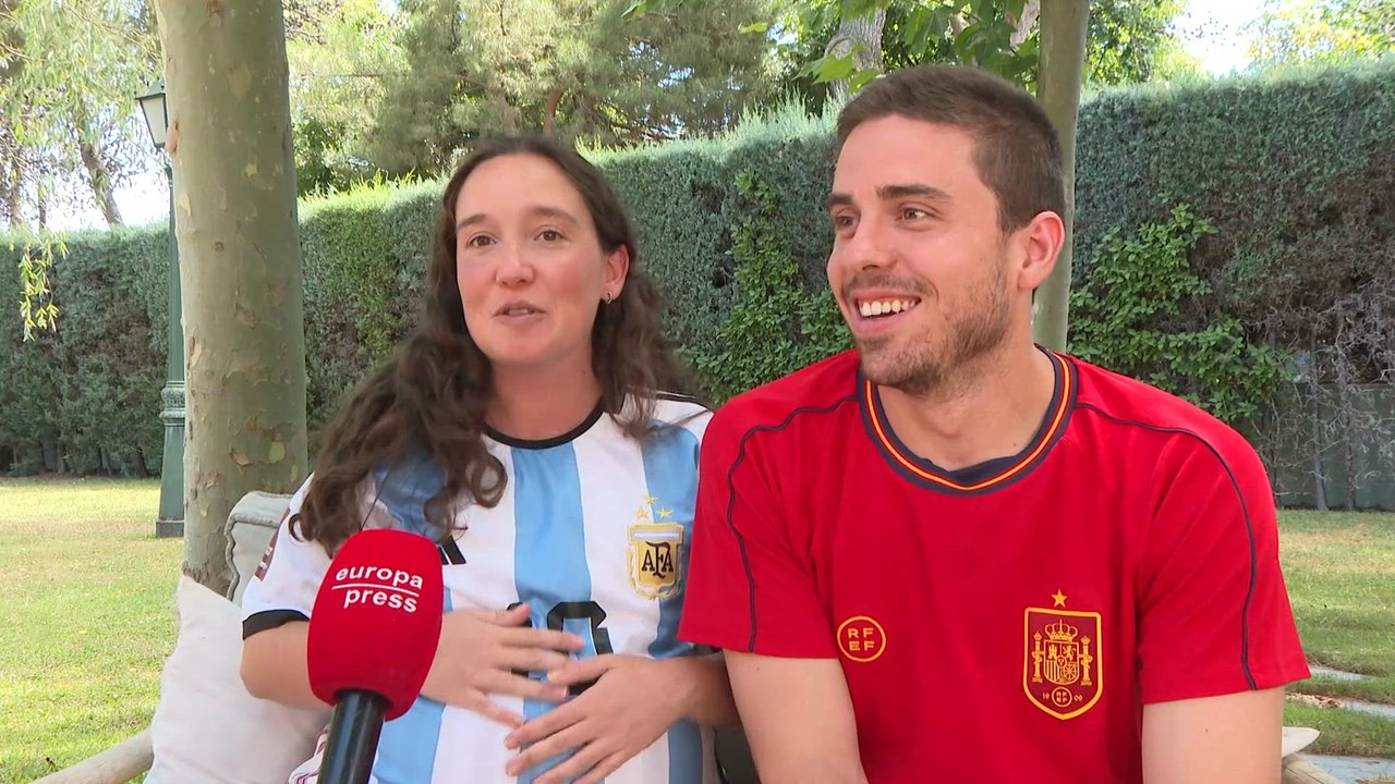 Argentina y español se preparan para vivir el nacimiento de su hijo y la final del Mundial