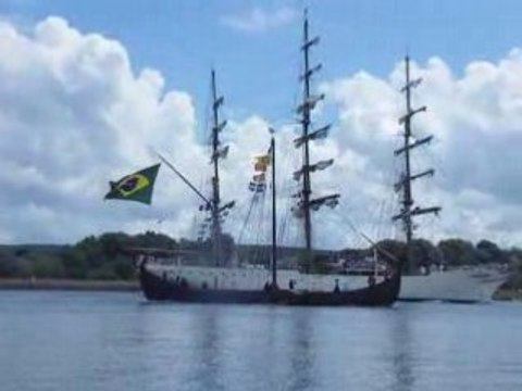 Armada 2008 - Rouen - Arrivée du bâteau Brésilien 3-07-08