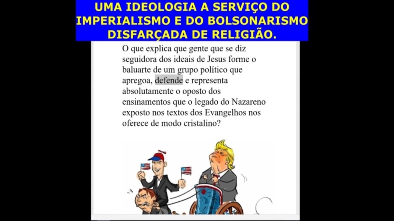 Uma ideologia a serviço do imperialismo e do bolsonarismo