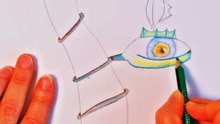 Pure Relaxation: Drawing a tendril  with Colored Pencils Part 1