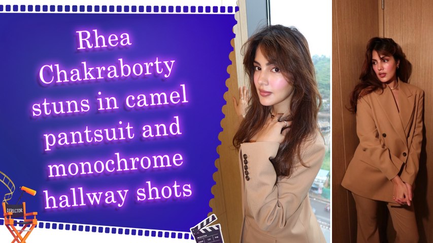 Rhea Chakraborty drops timeless series featuring chic suit and film-like frames