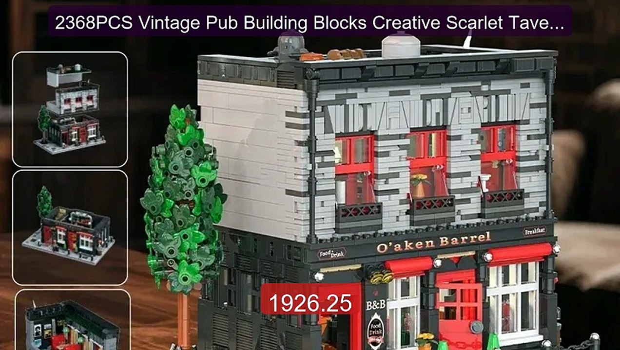 2368PCS Vintage Pub Building Blocks Creative Scarlet Tavern... -- Top Pick 2026 | Unbeatable Price!