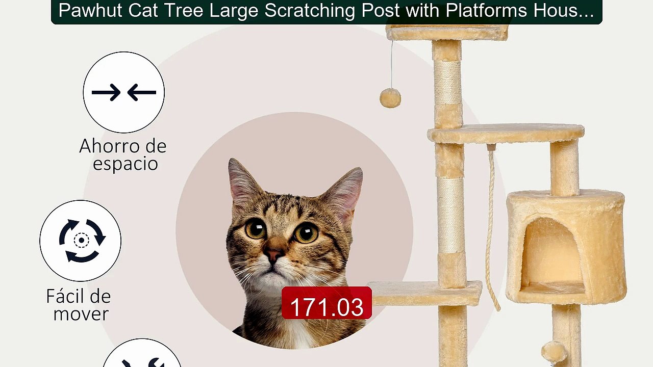 Pawhut Cat Tree Large Scratching Post with Platforms Houses Pl... -- Hot Deal 2026 | Limited Offer!
