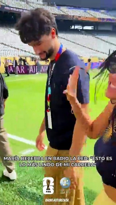 María Becerra: "Los chicos querían que yo cantara el himno. Nos habló la FIFA para hacernos la invitación"