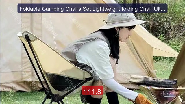 Foldable Camping Chairs Set Lightweight folding Chair Ultralig... Hot Deal 2026 | Limited Offer!