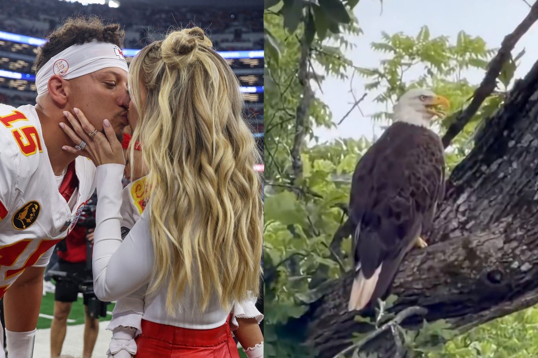 The Eagles invade Patrick Mahomes' home forcing the Mahomes family to stay inside