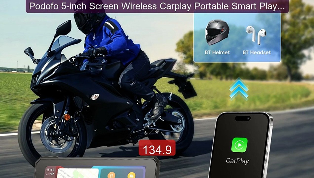 Podofo 5-inch Screen Wireless Carplay Portable Smart Player S... -- Amazing Value 2026 | Must Have!