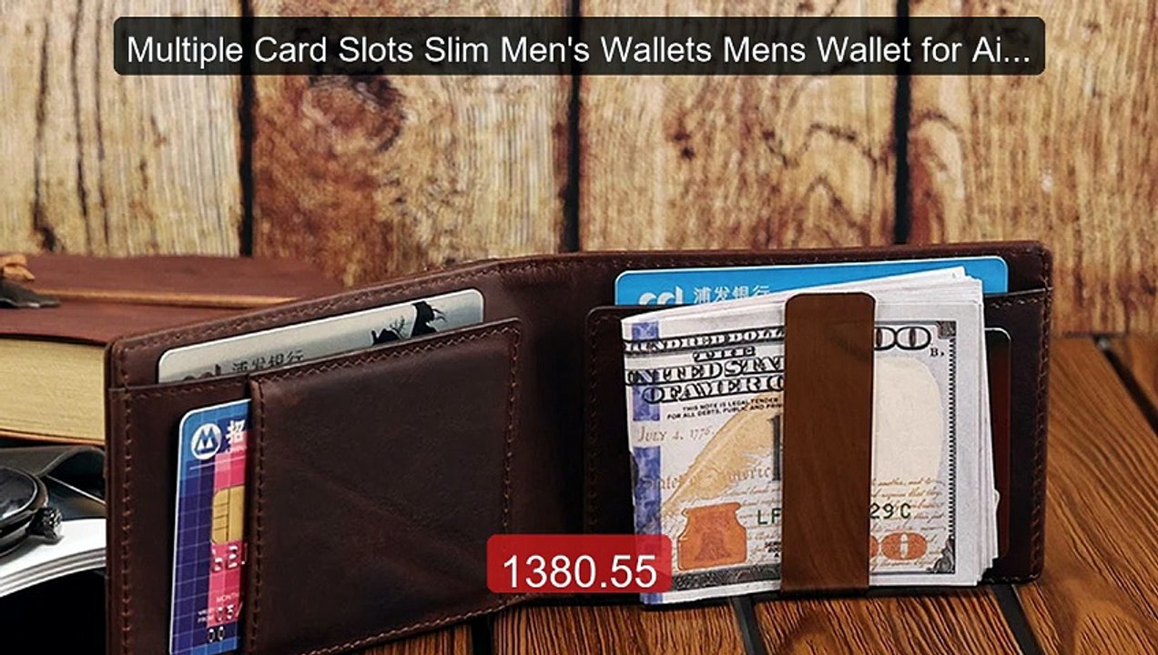 Multiple Card Slots Slim Men's Wallets Mens Wallet for AirTag ... -- Hot Deal 2026 | Limited Offer!