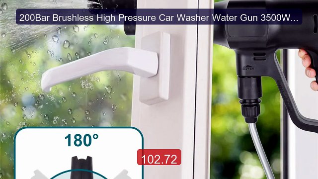 200Bar Brushless High Pressure Car Washer Water Gun 3500W 6... Top Pick 2026 | Unbeatable Price!